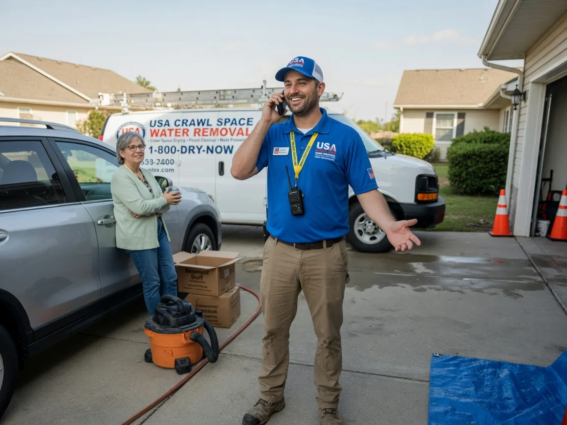 Crawl Space Water Removal Wanette, OK FAQs